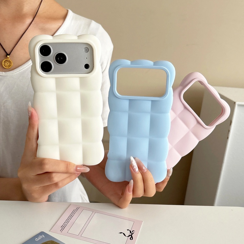 Huawei Mate 60 - Gitter-3D-Block-Silikon-Handyhülle für Huawei Mate 60 Pura70