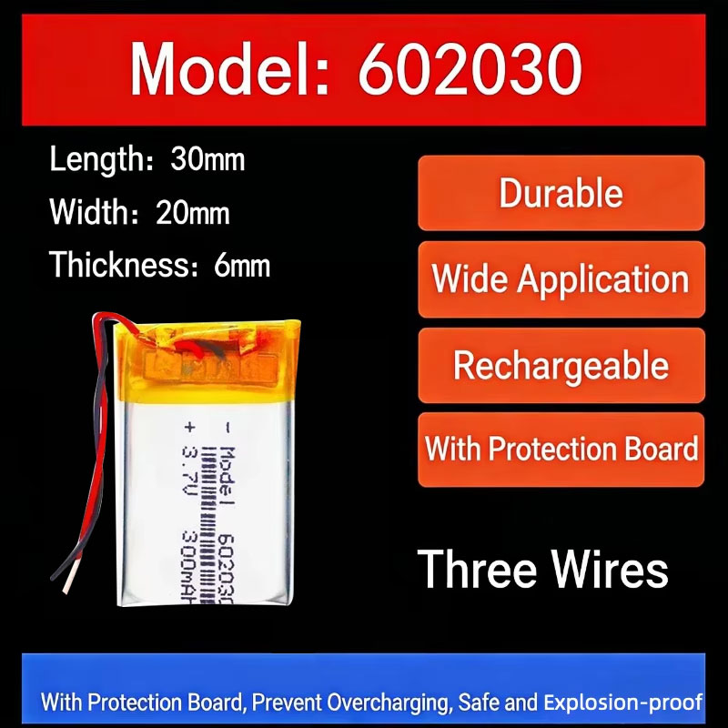 3,7V 300mAh 602030 Lithium-Akk – Smart Watch Bewertung und Preis