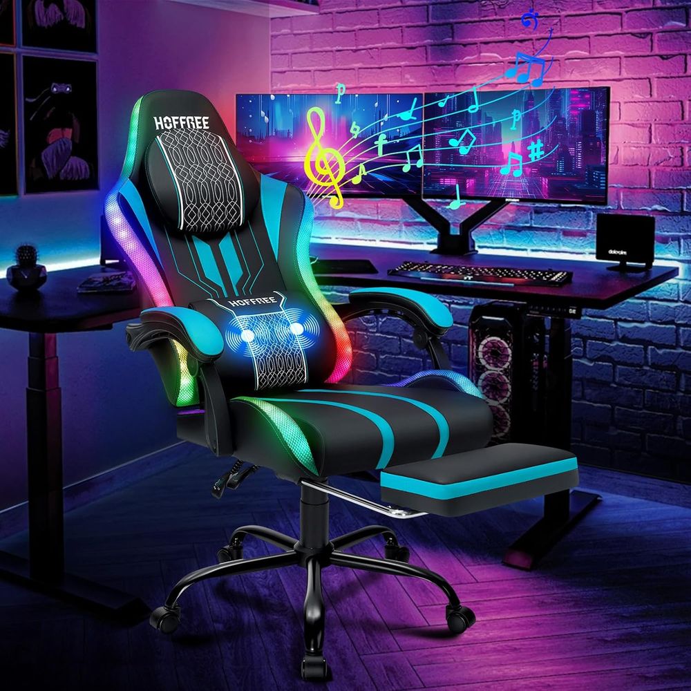 Gaming-Stuhl mit LED-Beleuchtu – Bluetooth Speaker Bewertung und Preis