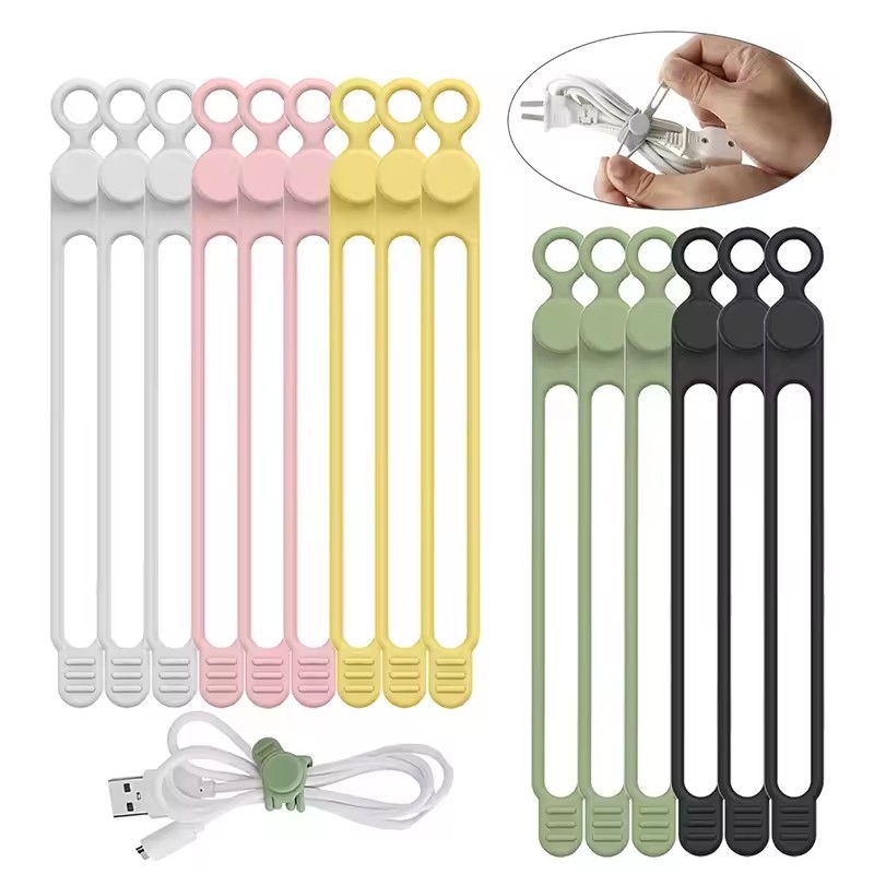 10 Stück Silikon-Kabelbinder,  – Cable Organizer Bewertung und Preis