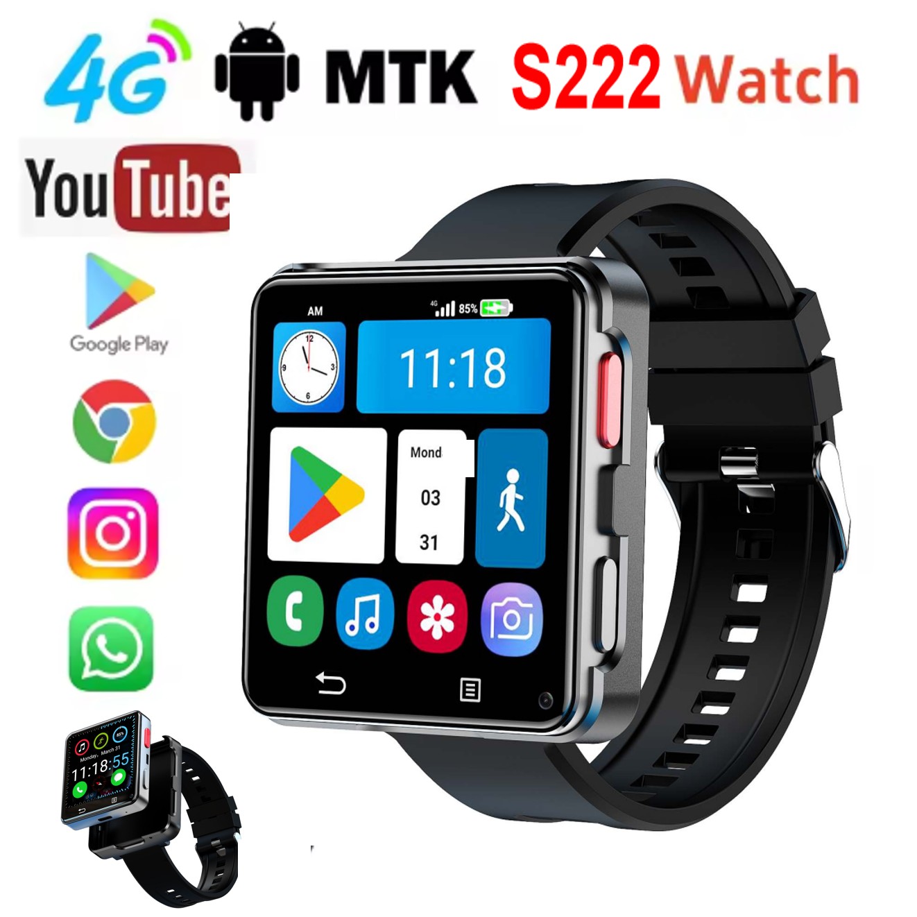S222 Smartwatch 4G SIM-Karte 4 – Smart Watch Bewertung und Preis